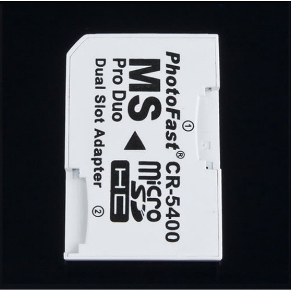 Micro Sd Tf To Memory Stick Ms Pro Duo For Psp 1000/2000 / 3000 Card Dual 2 Slot Adapter Converter Cr-5400 Cr5400