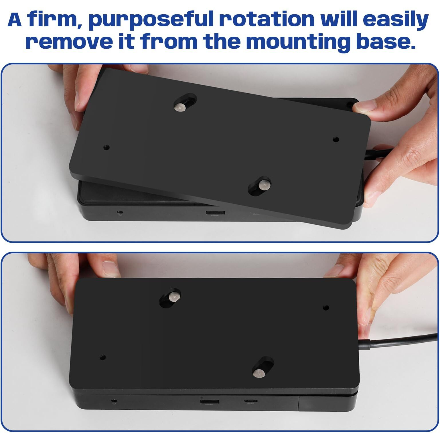 Under Desk Mount For Dell Wd19 / Wd19S / Wd19Tbs / Wd19Tb / Wd22Tb4 Dock + Power Bricks (For 180W And 130W)  Docking Station & Power Bricks Holder