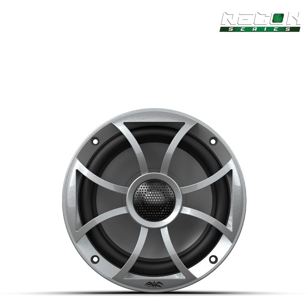 Wet Sounds | Recon 6-S | High Output Component Style 6.5"" Marine Coaxial Speakers With Silver Grille