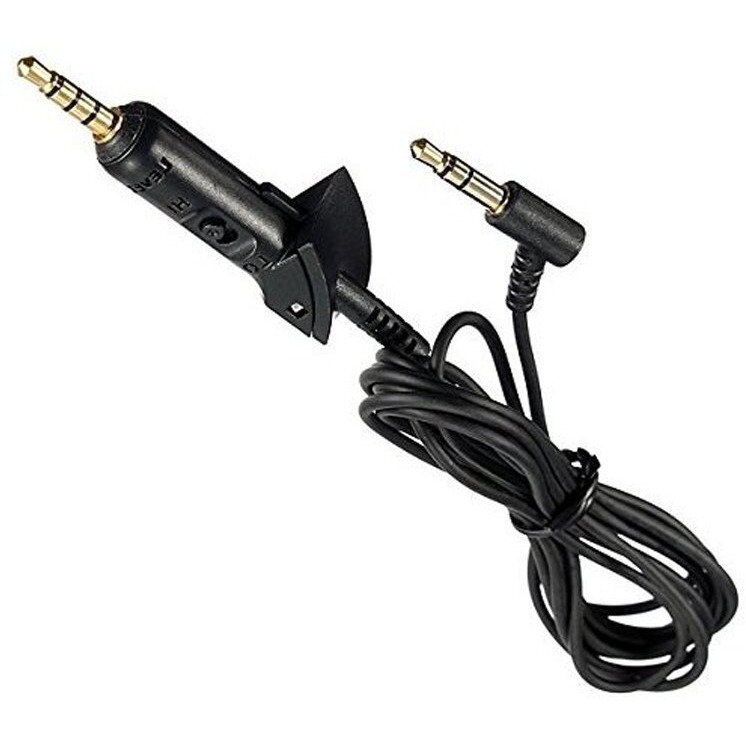 Qc15 Headphone Replacement Cable Audio Cord Extension Wire Compatible With Bose Quietcomfort 15 Qc15 Qc 15 Qc2 Headphones (Without Mic  Black)