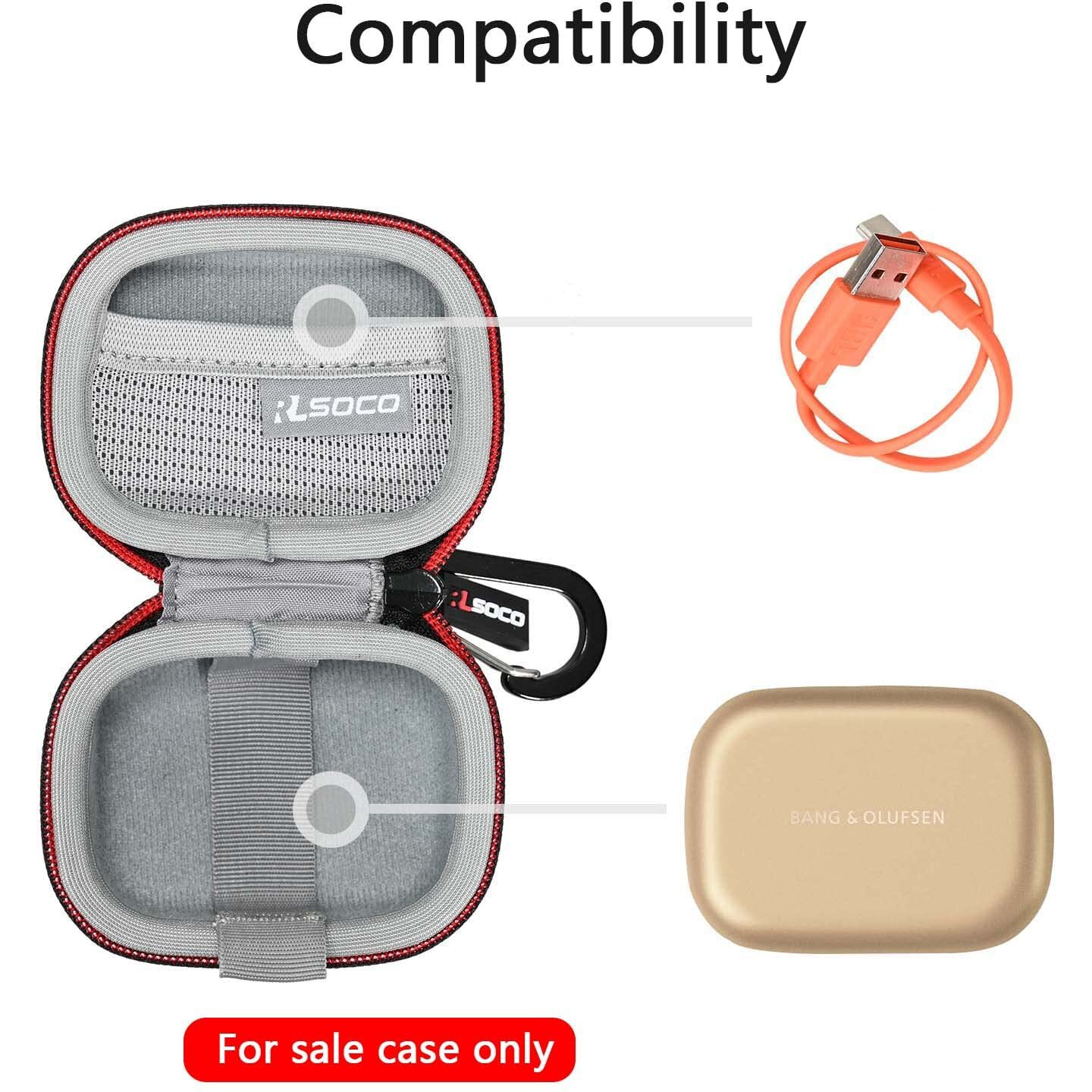 Rlsoco Hard Case For Bang & Olufsen Beoplay Ex Wireless Bluetooth Earphones