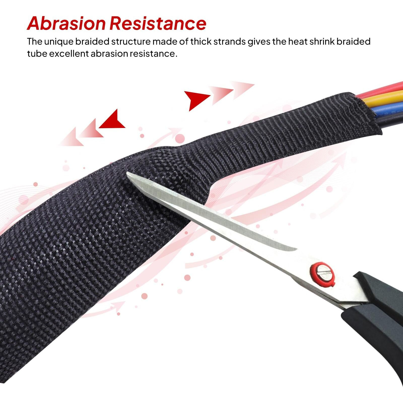 Sonoreboom 1"" - 18 Feet Braided Cable Management Sleeve 2 In 1 Heat Shrink Fabric Tube Wrap Organizer Cover Cable/Wire/Harness/Hose Sleeving