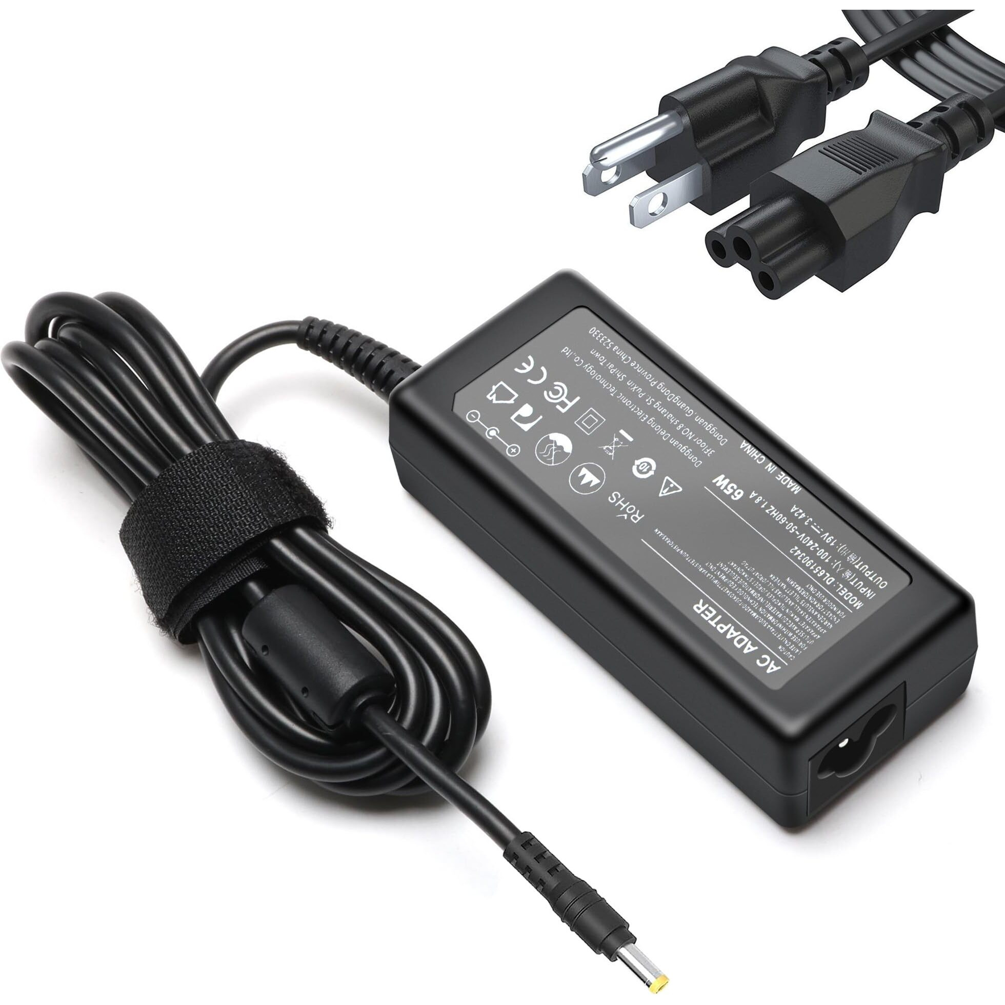 19V Power Cord For Acer Monitor Sb220Q R240Hy S230Hl Sa230 Sb230 H236Hl Sb240Y Sb270 Sa270 S201Hl S231Hl S271Hl S240Hl S241Hl G276Hl Replacement 65W Lcd Led Display Power Supply Ac Adapter Charger
