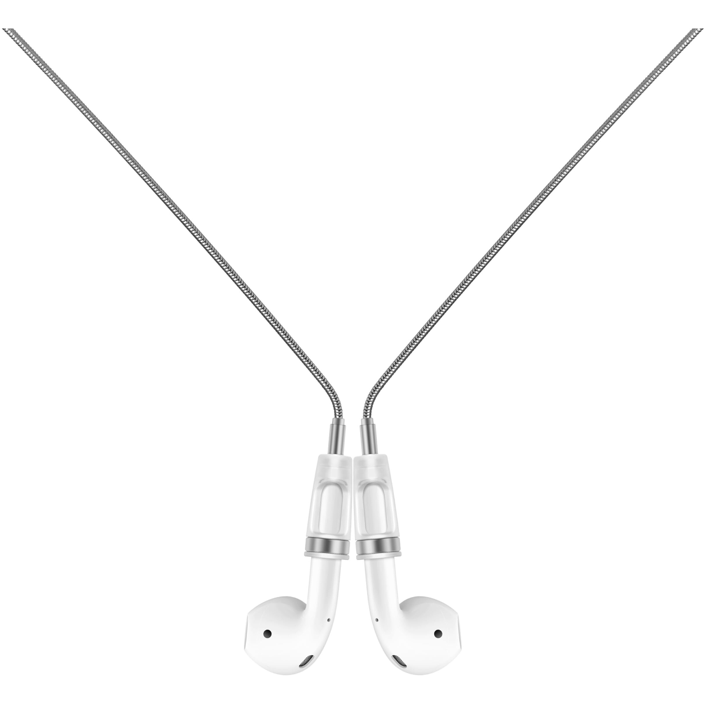 Lawonda Anti-Lost Neck Strap For Airpods  Strong Magnetic Necklace Holder String  Sports Lanyard For Headphone Compatible With Airpods 1&2/ Pro /3Rd /Pro 2 S Silver