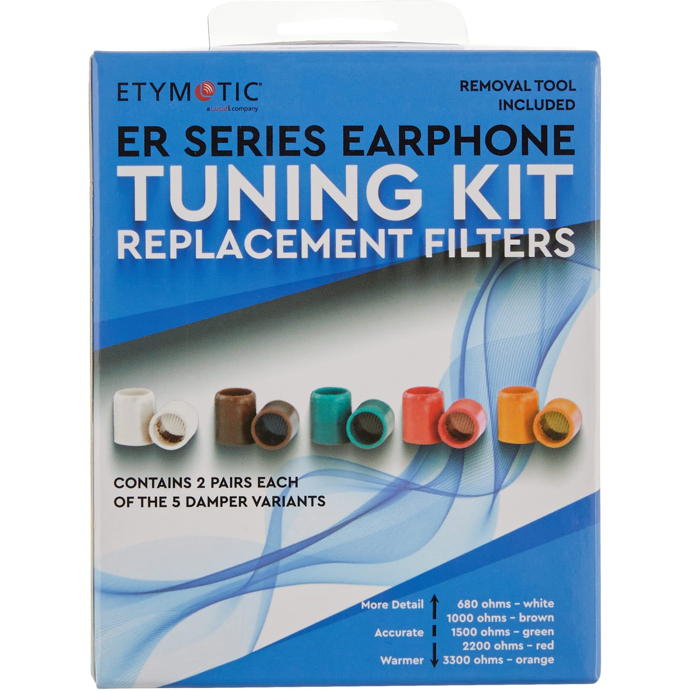 Etymotic Research Tuning Kit For Er Series Earphone With 5 Different Filters (Er-Damper5Pack)