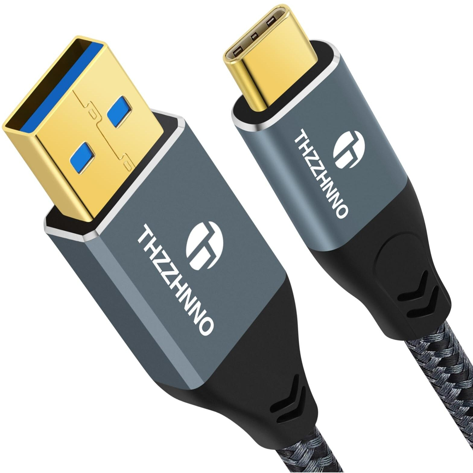 Thzzhnno Usb A To Usb C Cable 10Ft  10Gbps Usb 3.1/Usb 3.2 Gen2 Data Transfer Cable  Charging Usb Type C Cord For Samsung Galaxy/Iphone 15/Macbook Pro/Ipad Pro