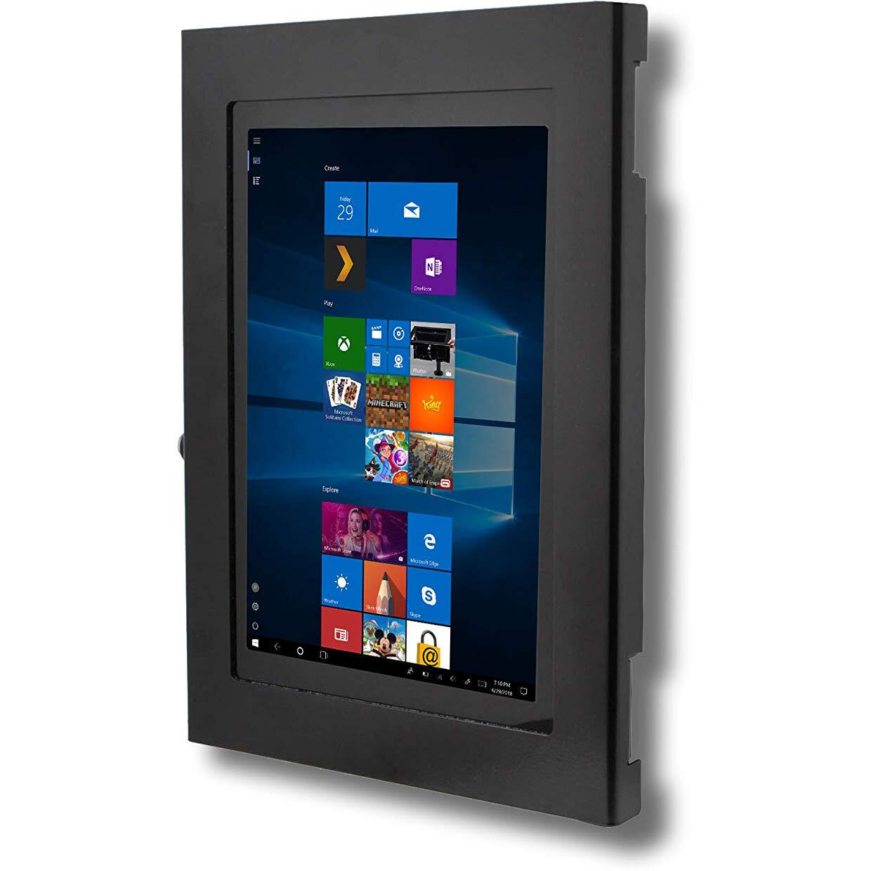 Tabcare Locking Anti-Theft Metal Case For Samsung Galaxy Tab Active & Active4 Pro 10.1"" Tablet For Kiosk  Pos  Store  Show Display  Time Clock (Tab Active4 Pro  Black)