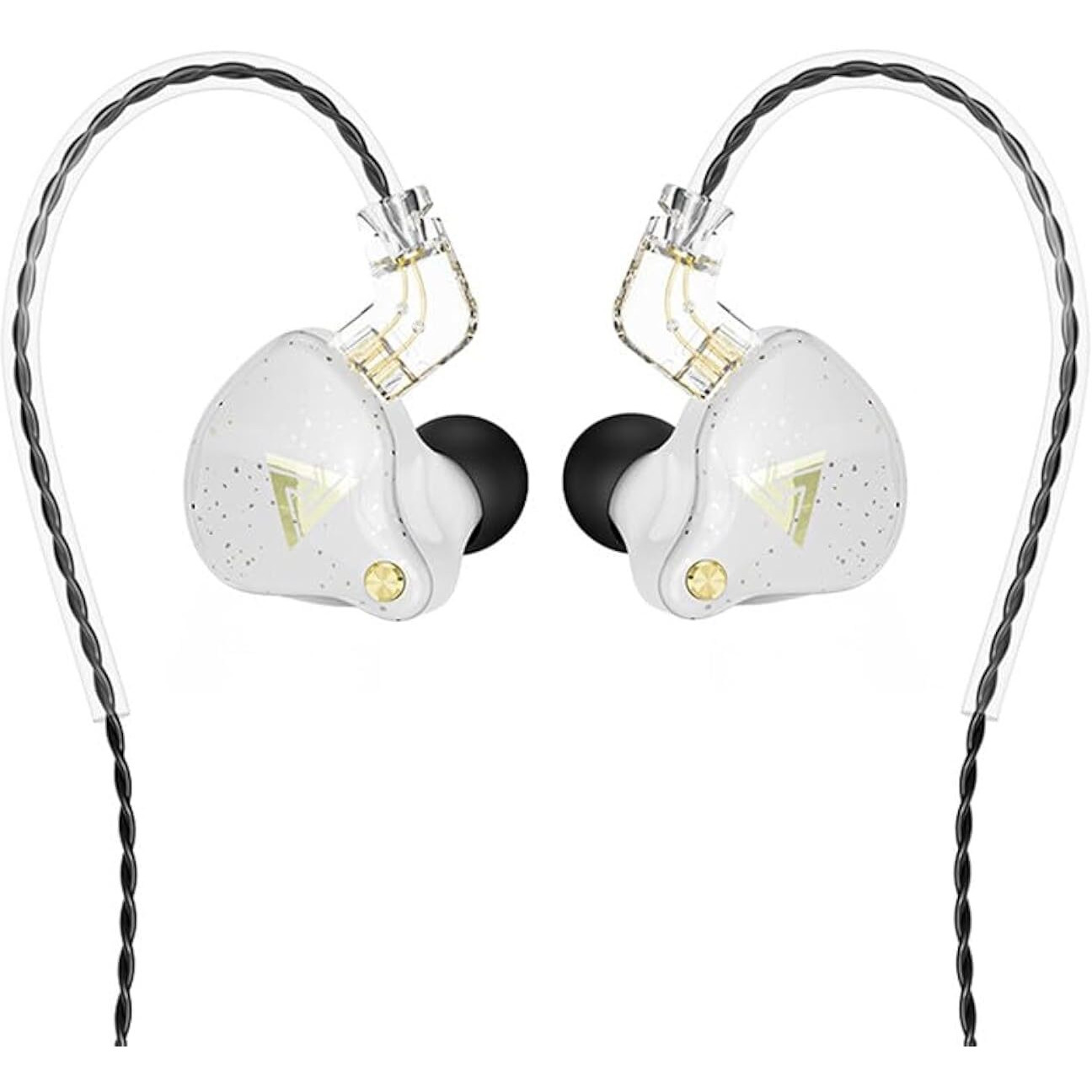 Cnwujass Qkz Ak6 Pro Wired Earphone  11Mm Strong Magnetic Dynamic Headphone  Sports Running Earbuds  In Ear Dj Music Headset With Microphone (White)