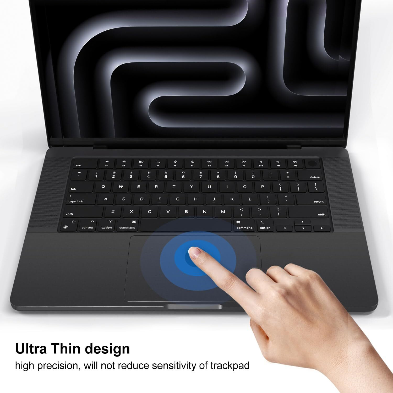 Palm Rest Cover Compatible With 2023 Macbook Pro 16 Inch M3 Chip A2991 Trackpad Protector Touch Pad Cover Skin For 2023 Apple Macbook Pro 16 Inch M3 Chip A2991 Touchpad Cover Accessories  Space Black