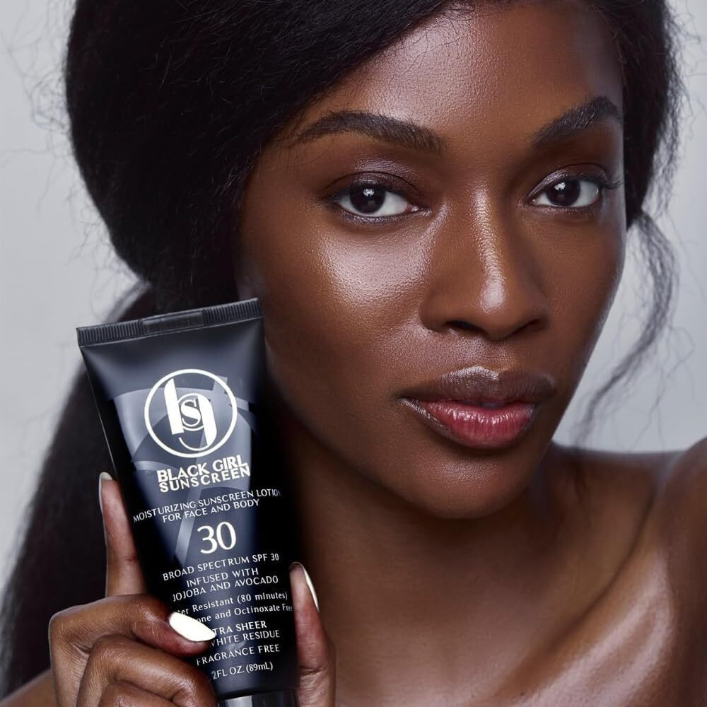 Black Girl Sunscreen - Face & Body Moisturizing Sunscreen Lotion Spf 30 For Melanin Rich Skin  Leaves No White Cast (Spf-30-4Oz)