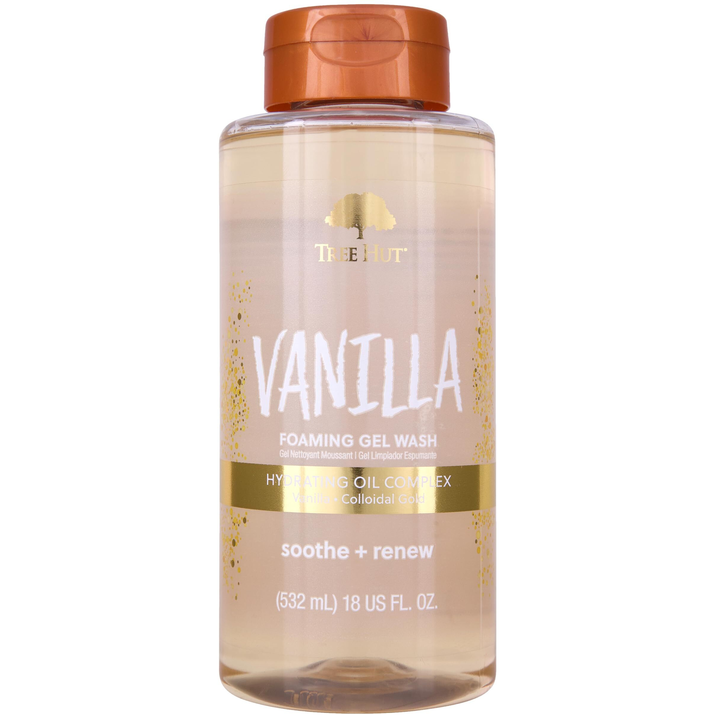 Tree Hut Vanilla Nourishing & Moisturizing Foaming Gel Wash  18 Oz.  Hydrating