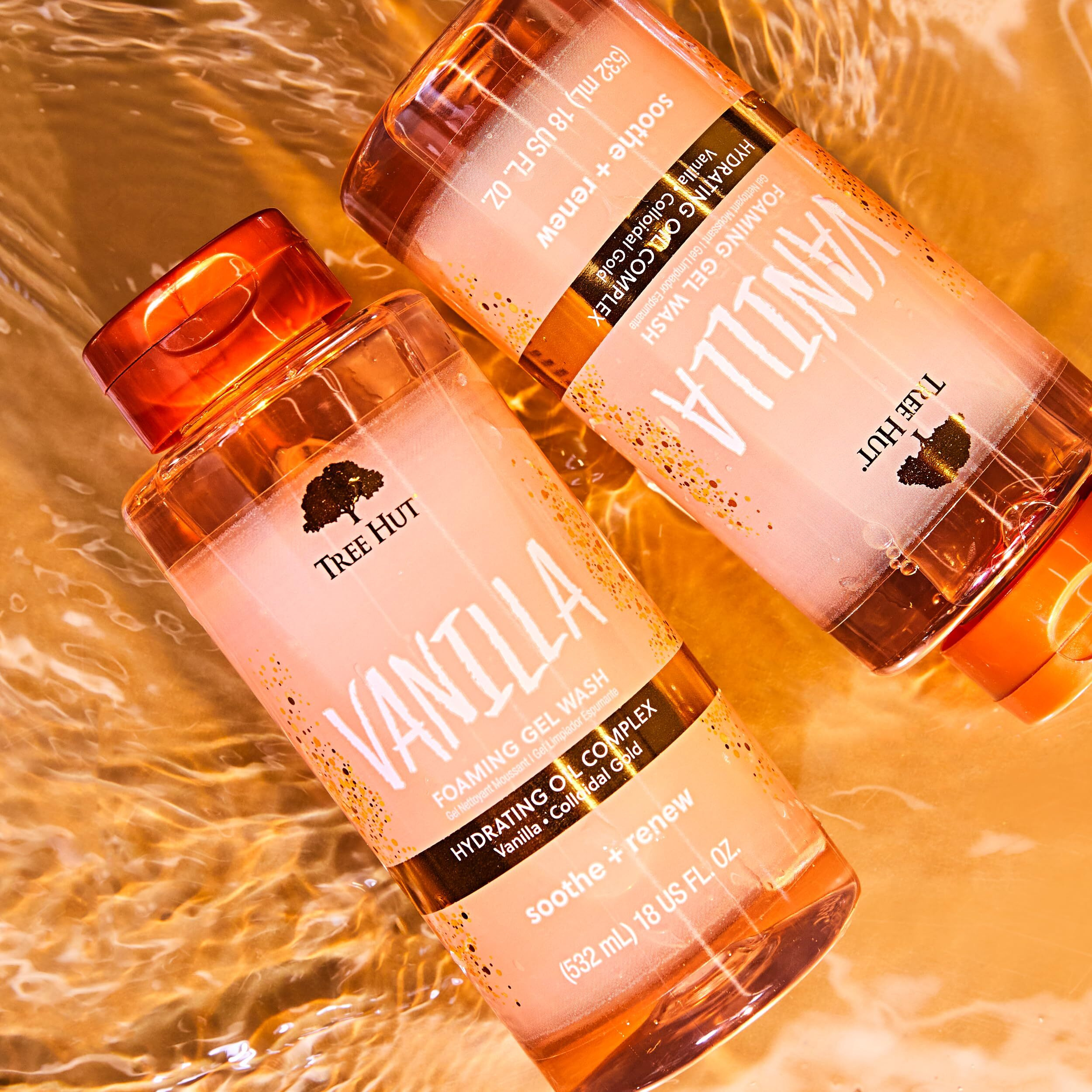 Tree Hut Vanilla Nourishing & Moisturizing Foaming Gel Wash  18 Oz.  Hydrating