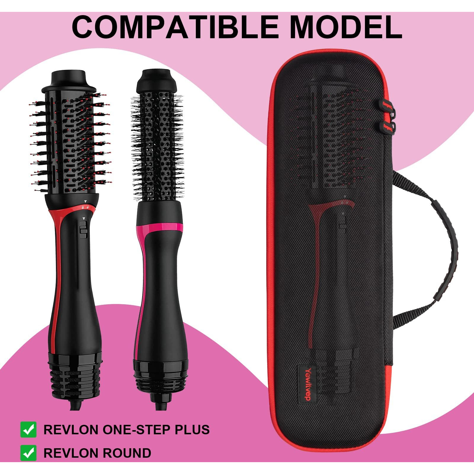 Case For One Step Volumizer Plus 2.0  Hard Travel Case Fits For One-Step Volumizer Plus  Hot Air Brush Case For One Step  Case For One Step Hair Dryer Brush (Case Only)