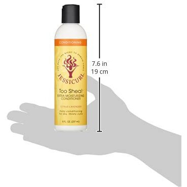 Jessicurl  Too Shea Extra Moisturizing Conditioner For Curly Hair  Citrus Lavender  8 Fl Oz. Leave In Conditioner For Dry Hair  Anti Frizz Hair Products