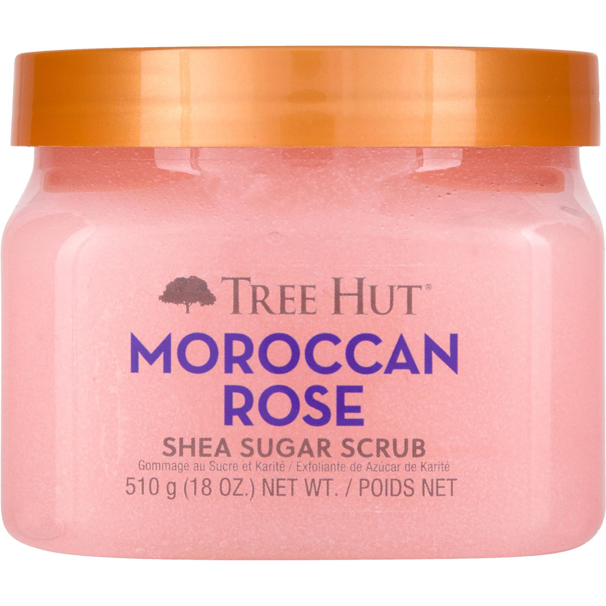 Tree Hut Moroccan Rose Shea Sugar Scrub  18 Oz  Ultra Hydrating And Exfoliating Scrub For Nourishing Essential Body Care