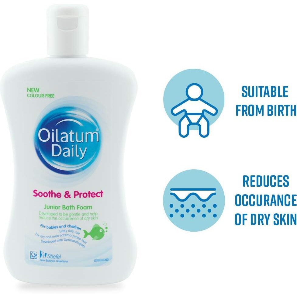 Oilatum Daily Junior Bath Foam For Dry Skin  300 Ml