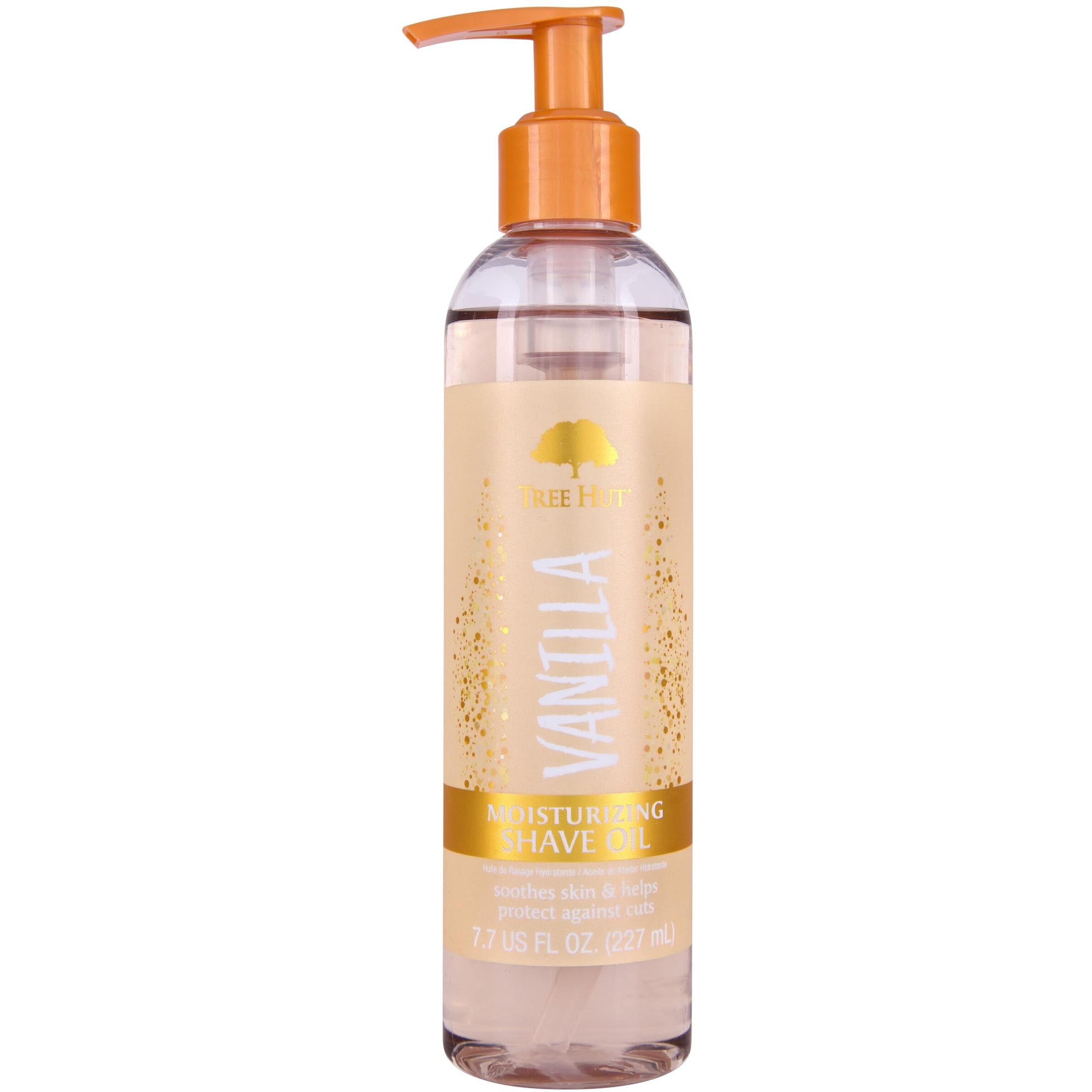 Tree Hut Vanilla Moisturizing & Hydrating Bare Shave Oil  7.7 Fl Oz  Gel-To-Oil Formula  Ultra Hydrating Barrier For A Close  Smooth Shave  For All Skin Types
