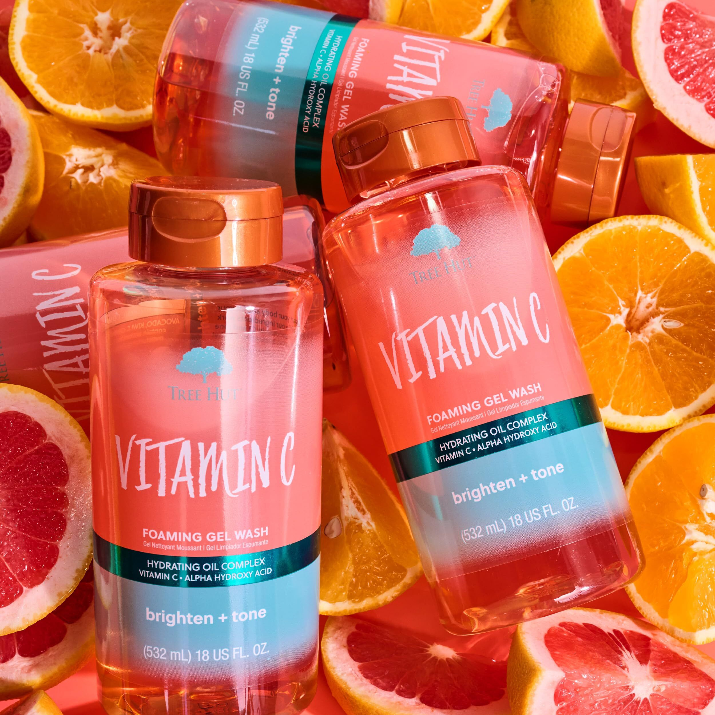 Tree Hut Vitamin C Nourishing & Moisturizing Foaming Gel Wash  18 Oz.