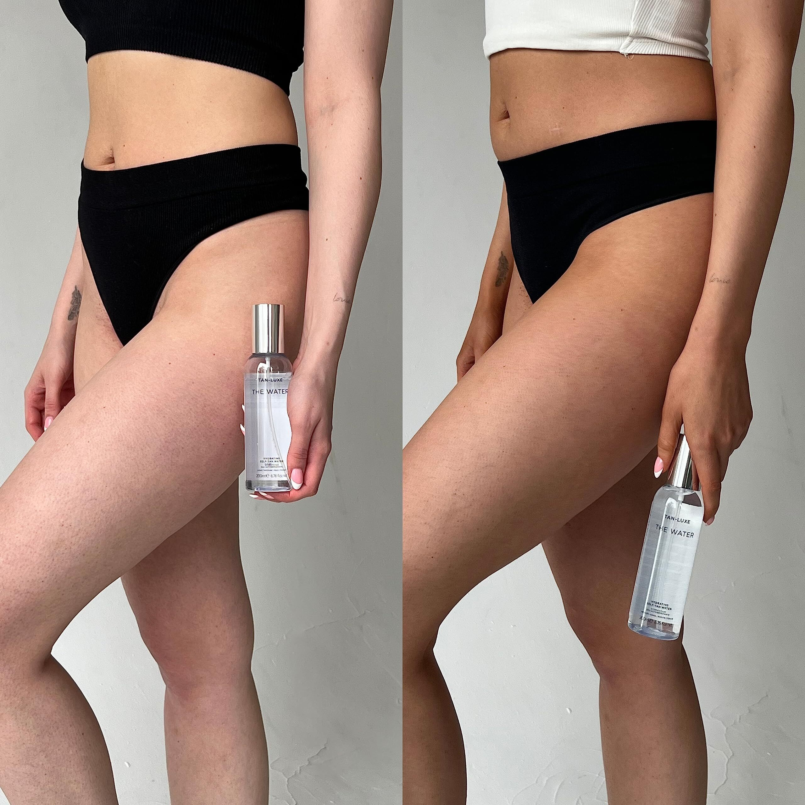 Tan-Luxe The Water - Medium/Dark - The Water Hydrating Self Tanner Mist - Vitamin Infused  Hydrating Tanning Water Mist - Cruelty & Toxin Free Spray Tanner