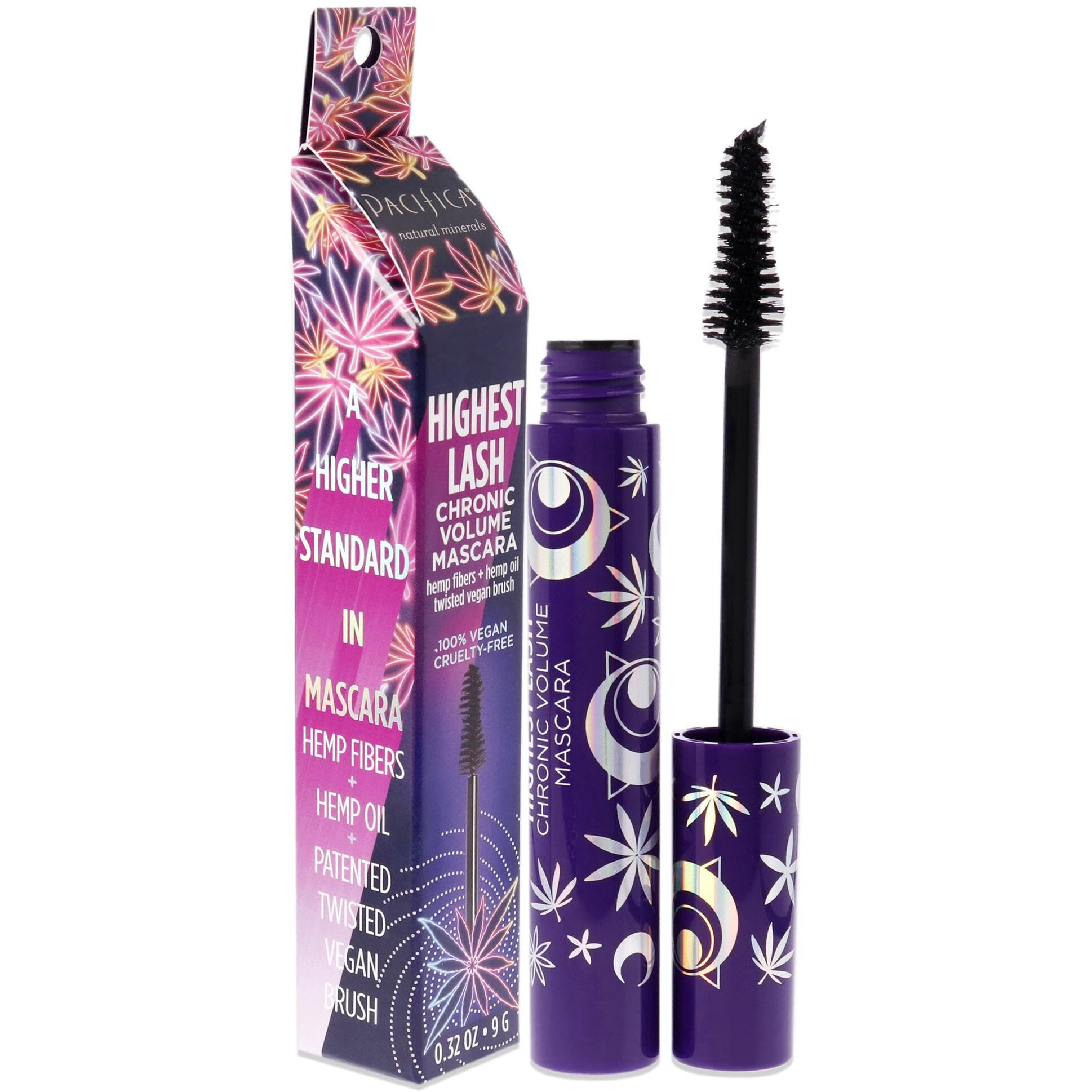 Pacifica Beauty  Highest Lash Chronic Volume Mascara  Black  Lash Lift + Conditioning  Vitamin B + Coconut  Silicone  Sulfate + Paraben Free  Vegan And Cruelty Free