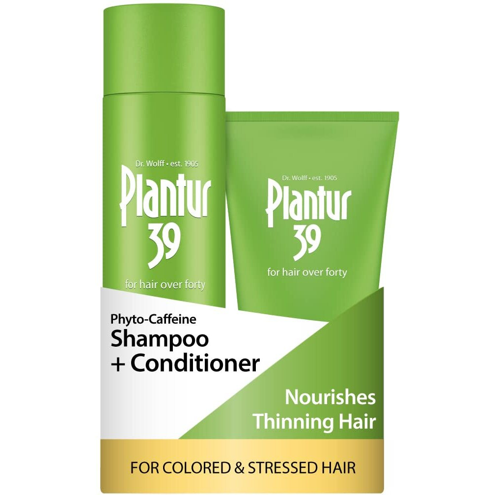 Plantur 39 Phyto-Caffeine Shampoo And Conditioner Set For Colored  Stressed Hair - 8.45 Fl Oz And 5.07 Fl Oz