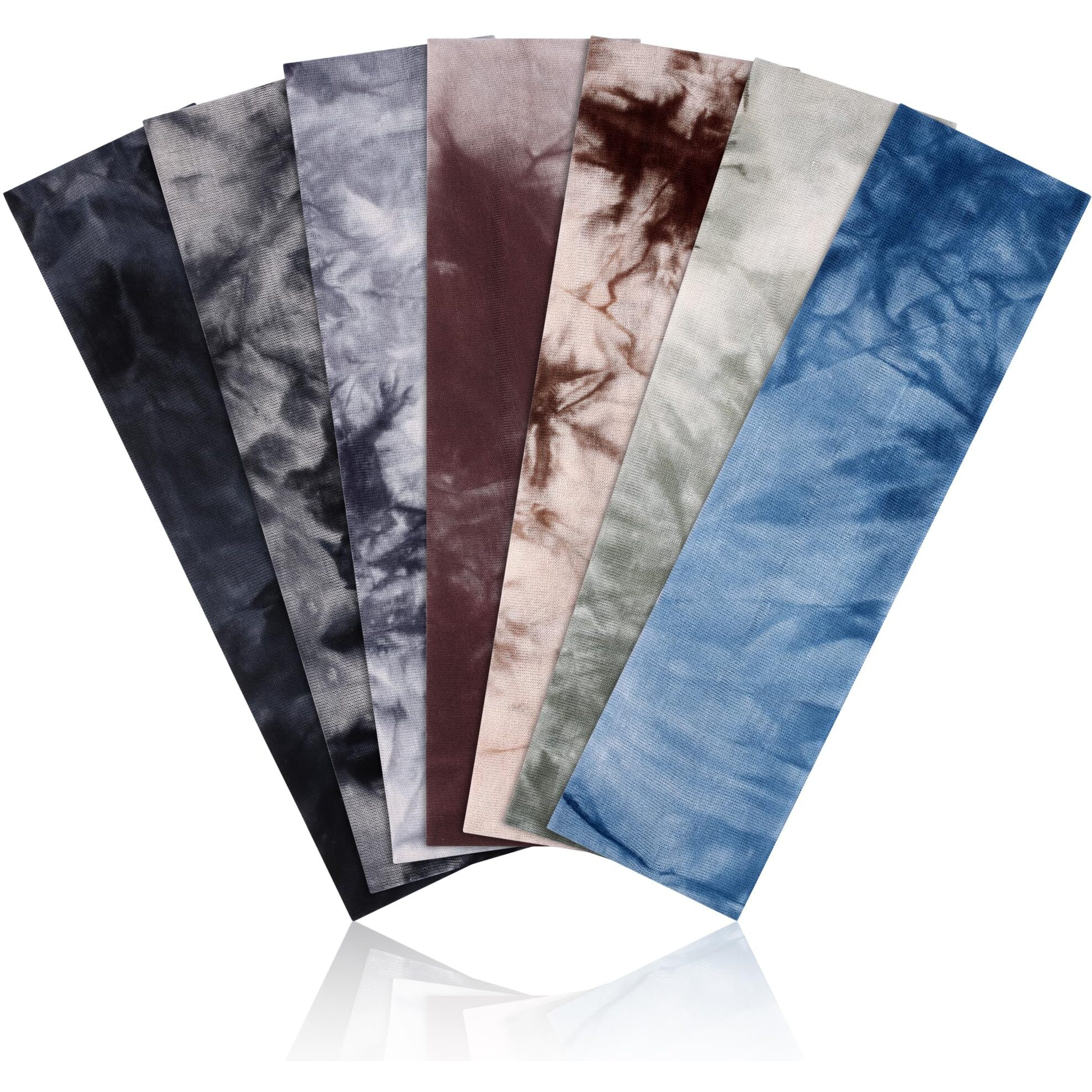 Headbands For Women Non Slip - 7Pcs Fashion Sports Hair Bands For Women's Hair  Soft Cotton Cloth Stretchy Headbands For Women For Workout Yoga Running