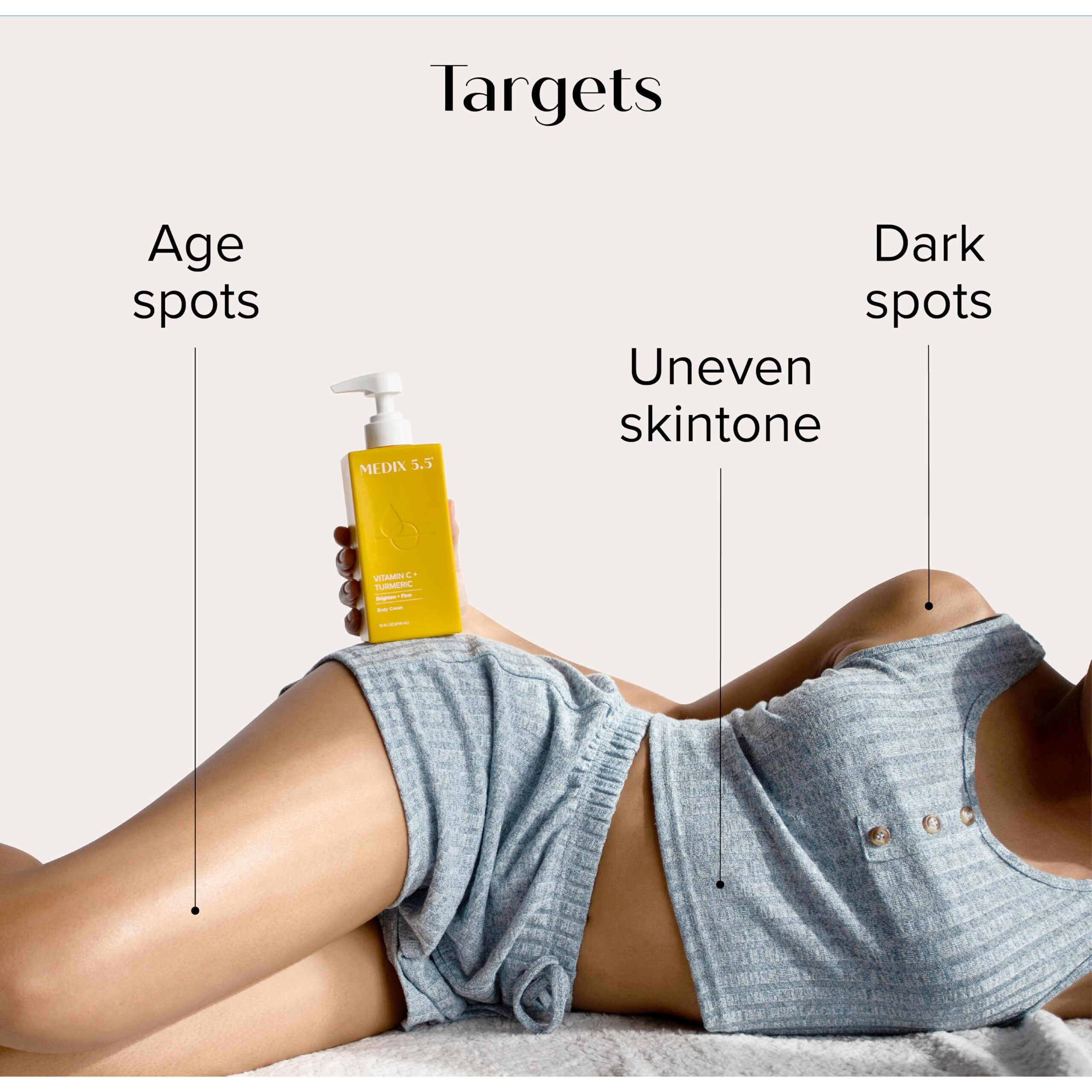 Medix 5.5 Vitamin C Cream Face Lotion & Body Lotion Moisturizer | Anti Aging Skin Care Firming & Brightening Cream Diminishes The Look Of Uneven Skin Tone  Age Spots  & Sun Damaged Dry Skin  (2-Pack)