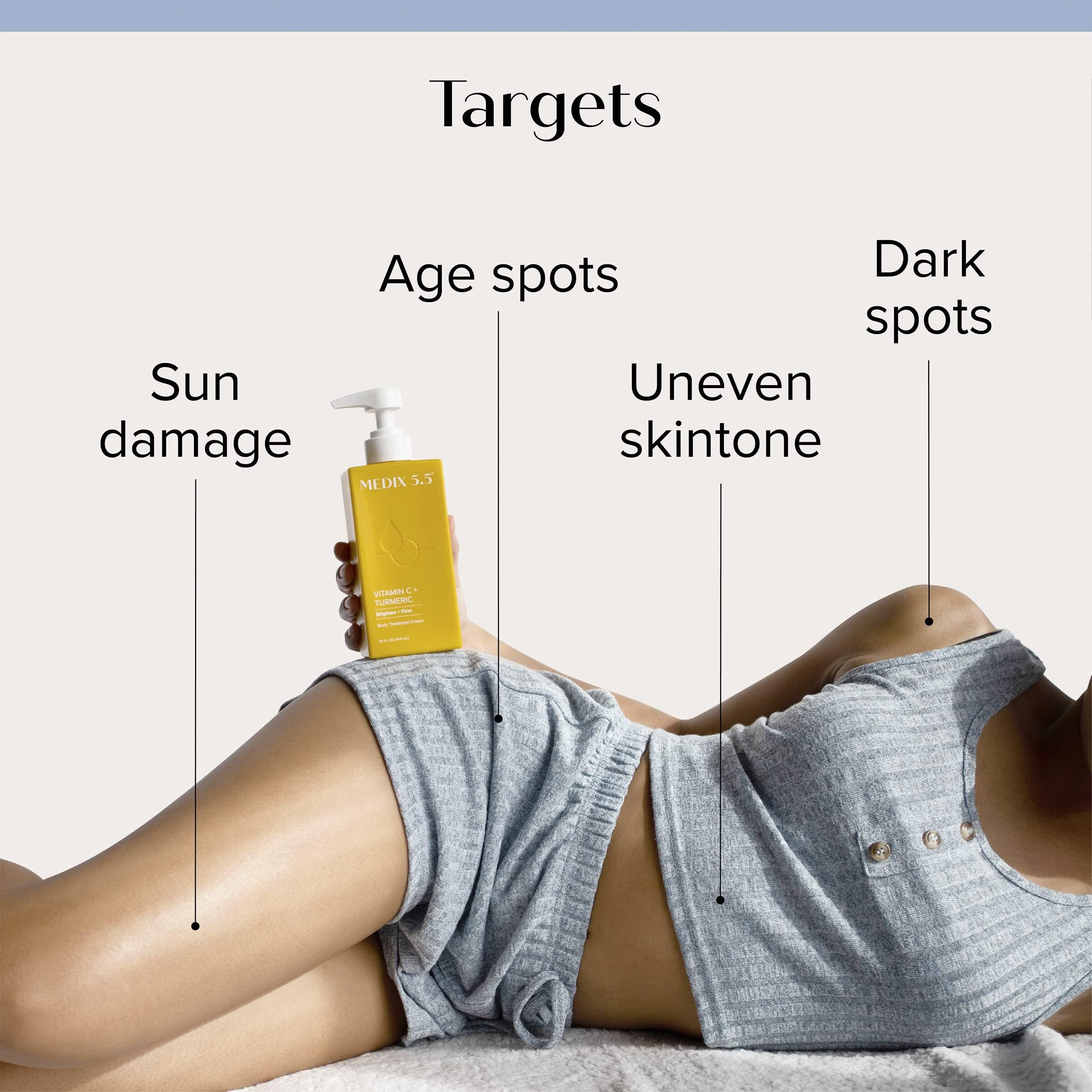 Medix 5.5 Vitamin C Lotion + Collagen Cream Anti Aging Moisturizer Skin Care Set  Collagen Lotion Targets Wrinkles  Sagging Skin  Crepey Skin  Vitamin C Cream Brightens & Hydrates Dry Skin  Bundle