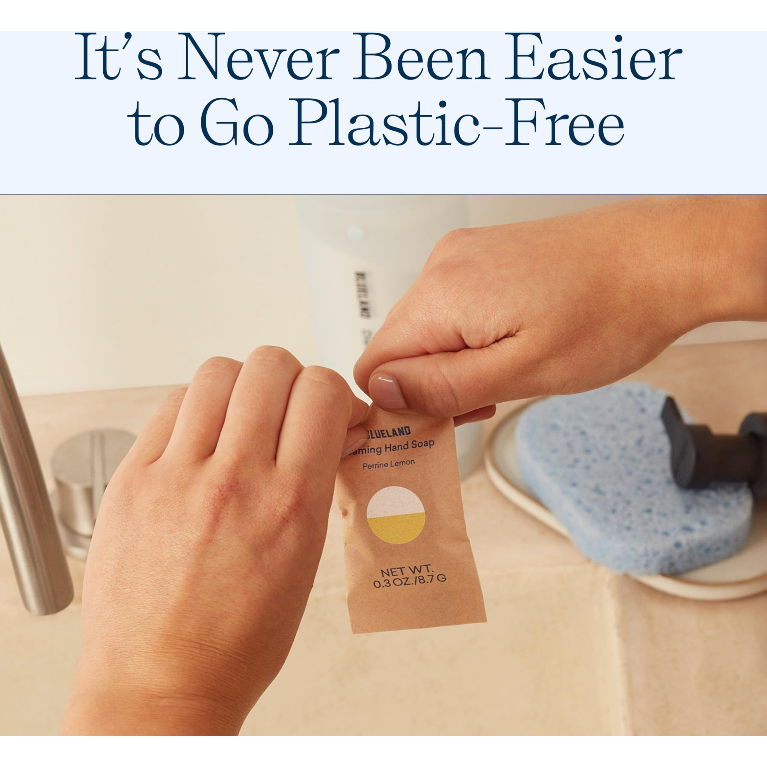 Blueland Foaming Hand Soap Refills - 10 Pack Tablets  Iris Agave Scent  Eco Friendly Hand Soap And Cleaning Products - Iris Agave - Makes 10 X 9 Fl Oz Bottles (90 Fl Oz Total)