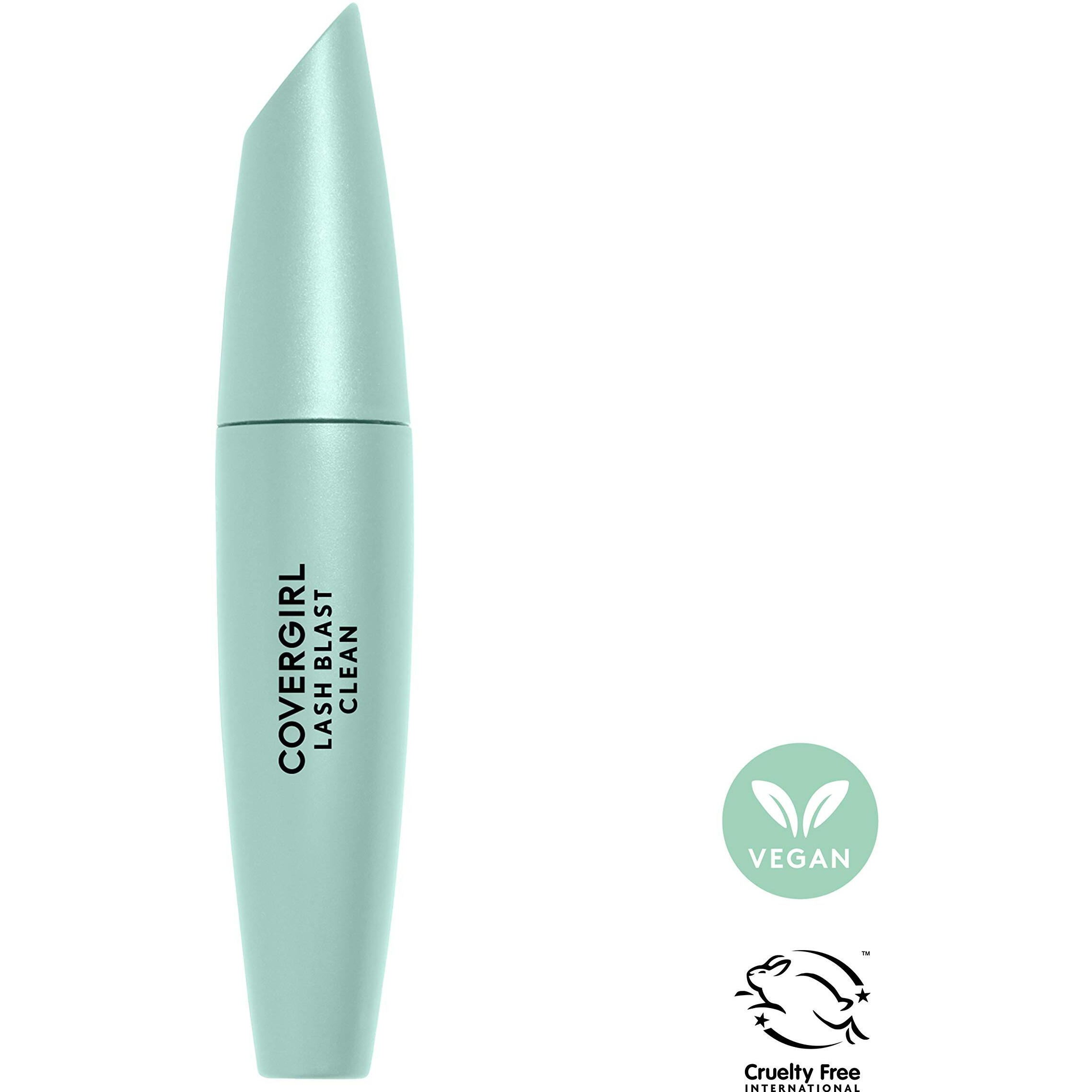 Covergirl Lash Blast Clean Volume Mascara  Vegan Formula  Volumizing  Smudge-Proof  Cruelty Free  Very Black  1 Count