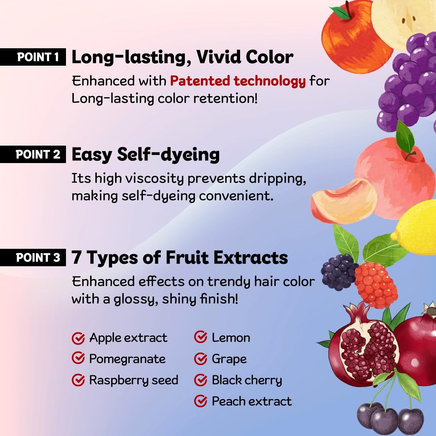 Ezn Pudding Hair Dye Ammonia Free Semi-Permanent Self Hair Dye Diy Kit Included Contain Keratin Made In Korea Beauty (Deep Black)