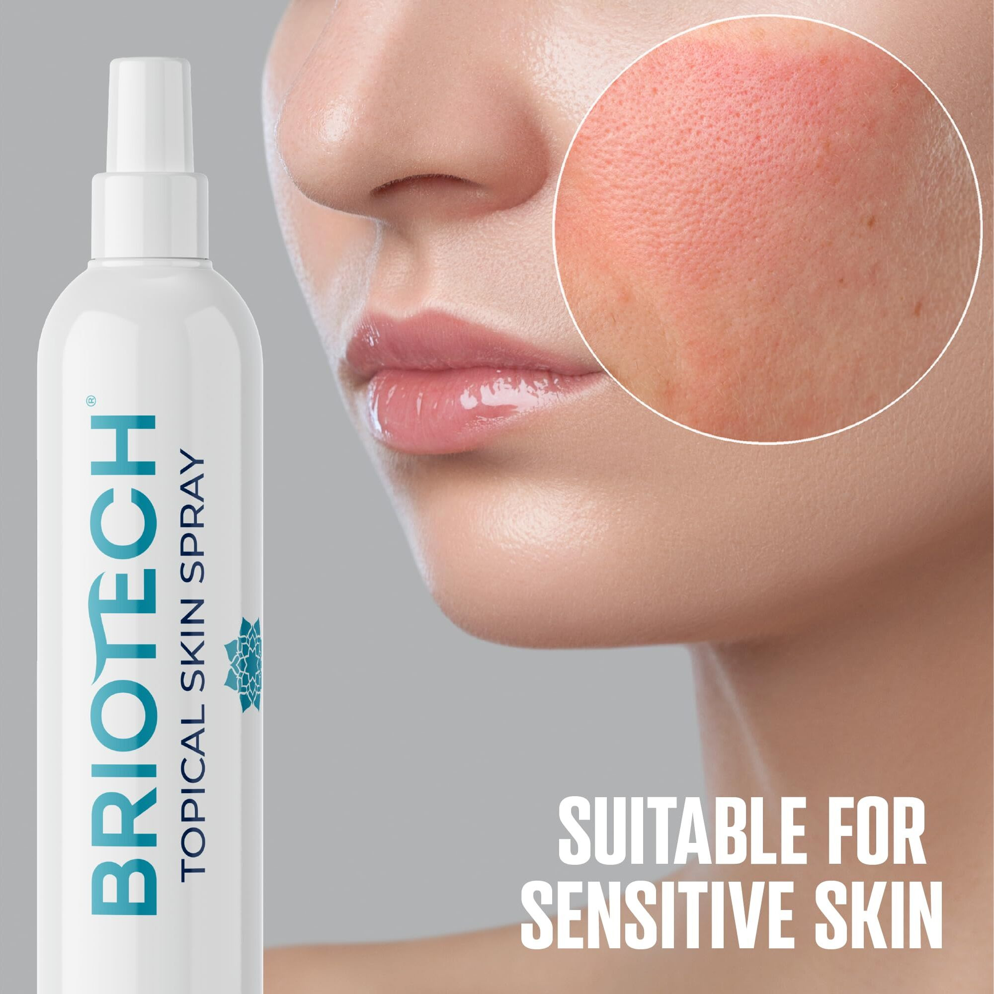Briotech Topical Skin Spray  Hypochlorous Acid For Body & Face  Eyelid Cleanser  Hocl Facial Mist  Support Against Irritation  Calm Redness  Soothe Foot & Scalp  1 Liter Refill  1 Ct