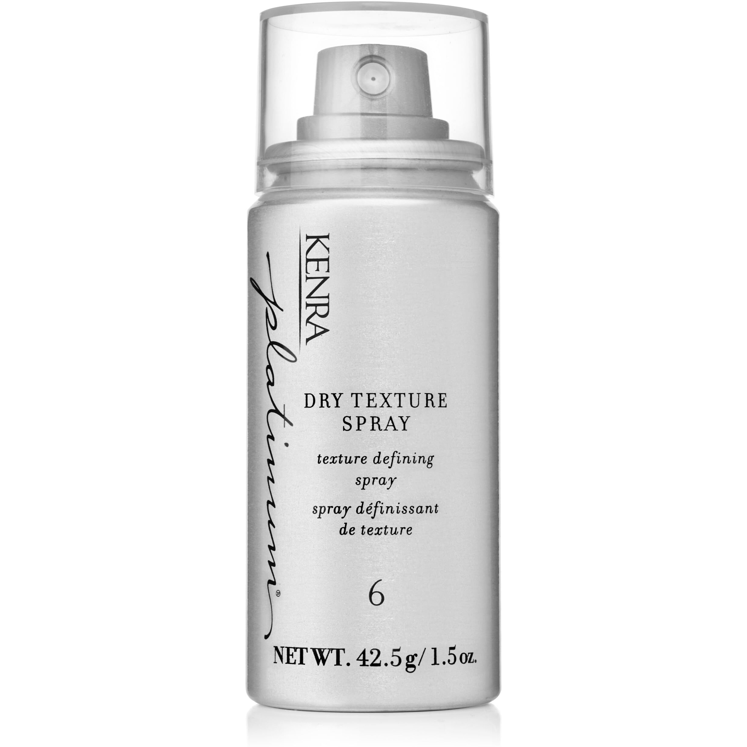 Kenra Platinum Dry Texture Spray 6 | Texture Defining Styler | Increases Texture & Fullness | Absorbs Oils & Impurities | Ultra-Lightweight  Non-Drying Formulation | All Hair Types | 1.5 Oz.
