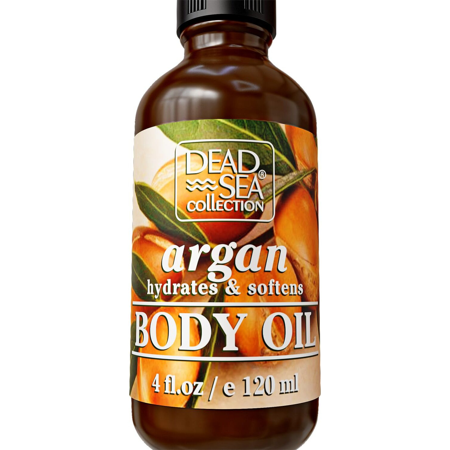 Dead Sea Collection Body Oil For Dry Skin - Argan & Vitamin E Moisturizing Oil - Anti-Aging And Skin Elasticity Support - (4 Fl.Oz)
