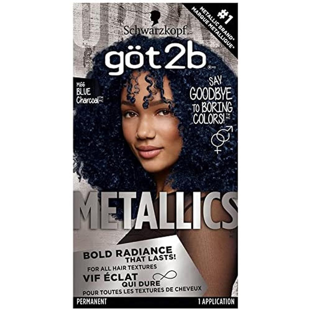 Got2B Metallics Permanent Hair Color  M66 Blue Charcoal