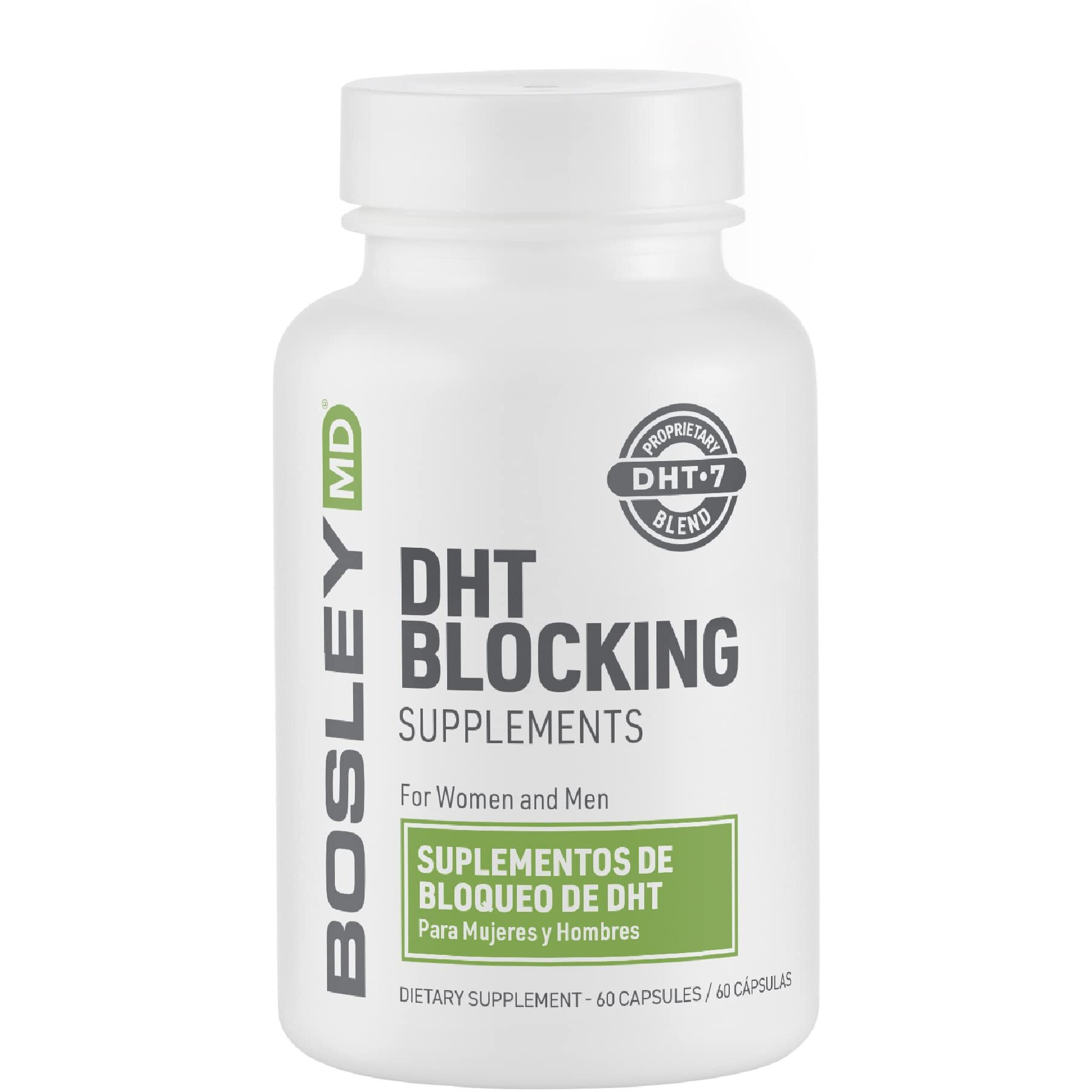 Bosleymd Dht Blocking Supplements For Men And Women For Thicker  Fuller Hair  1-Month Supply