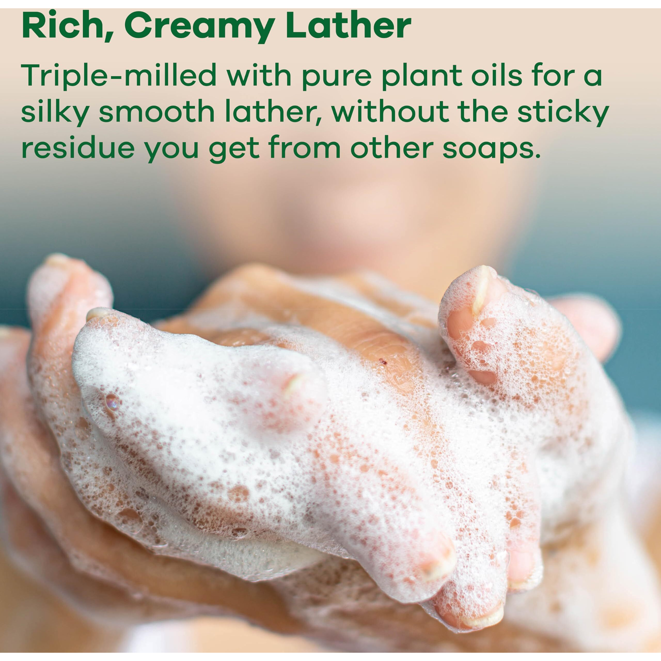 Australian Botanical Soap  Lavender With Essential Oil 6.6 Oz. (187 G) Soap Bars | Natural Soap Base | All Skin Types | Women & Men | Shea Butter Enriched Bar Soap - Pack Of 4