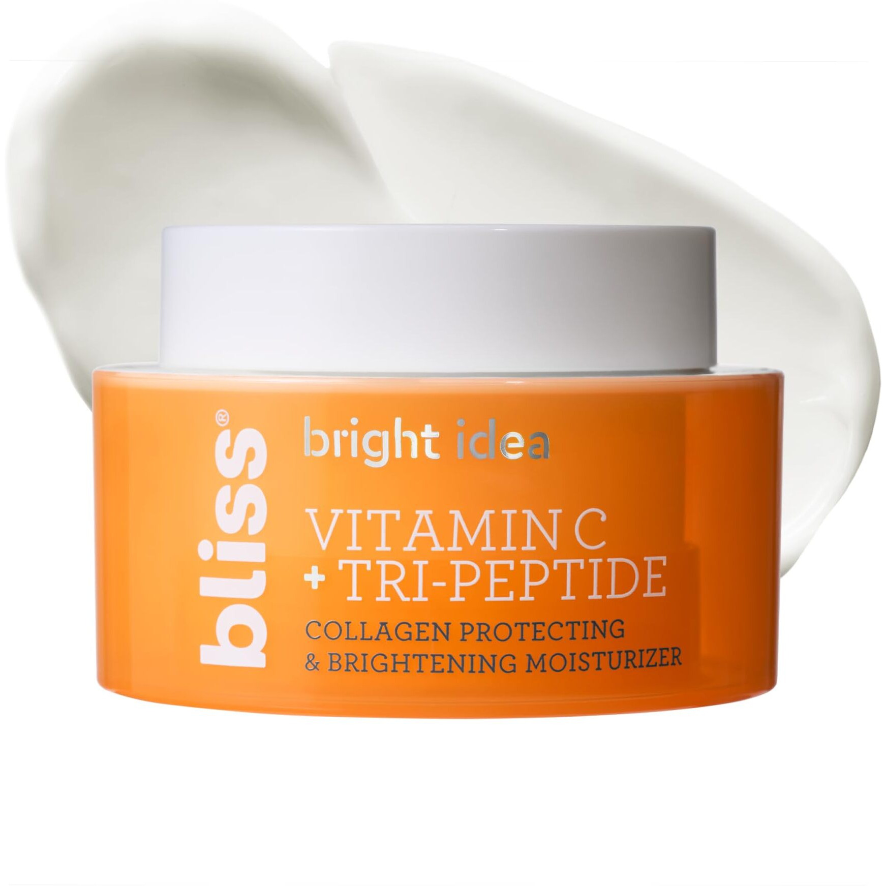 Bliss Tri-Peptide Brightening Moisturizer | Vitamin C & Squalane | Hydrating Anti-Aging Face Cream For Radiant Skin | Clean Vegan & Cruelty Free 1.7 Fl Oz