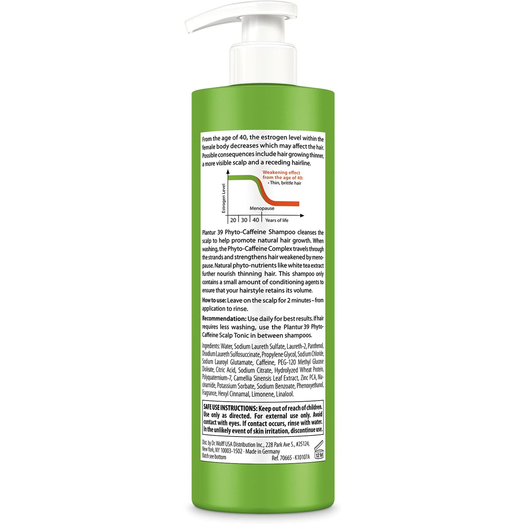 Plantur 39 Phyto-Caffeine Shampoo For Fine Brittle Hair  16.9 Fluid Ounce (500 Ml)
