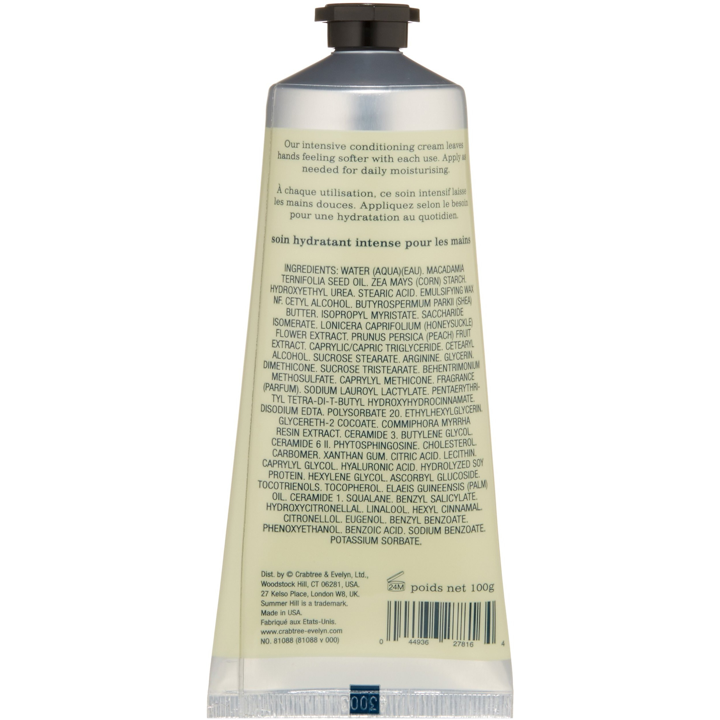 Crabtree & Evelyn Ultra-Moisturising Hand Cream Therapy  Summer Hill  3.5 Oz