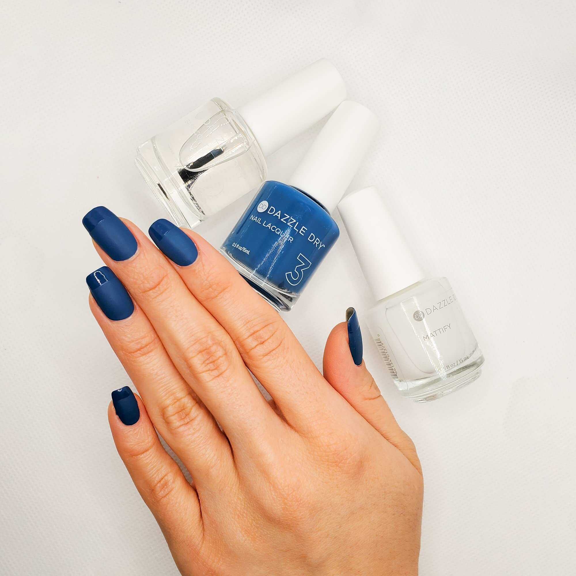 Dazzle Dry Step 4 - Mattify Top Coat  Fast Drying  0.5 Oz (15 Ml)