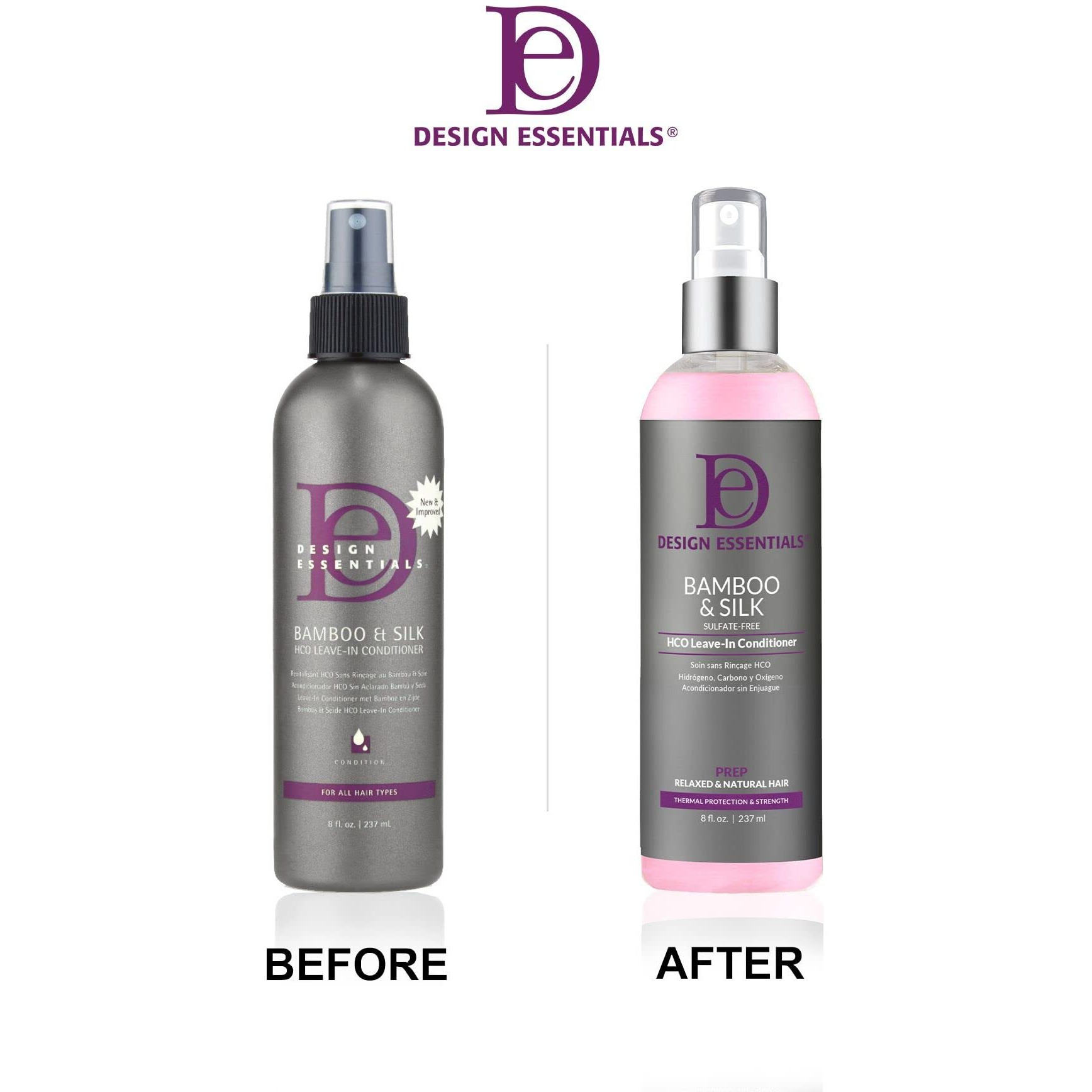 Design Essentials Bamboo & Silk Hco Leave-In Conditioner For Thermal Protection And Strength  8 Fl Oz.