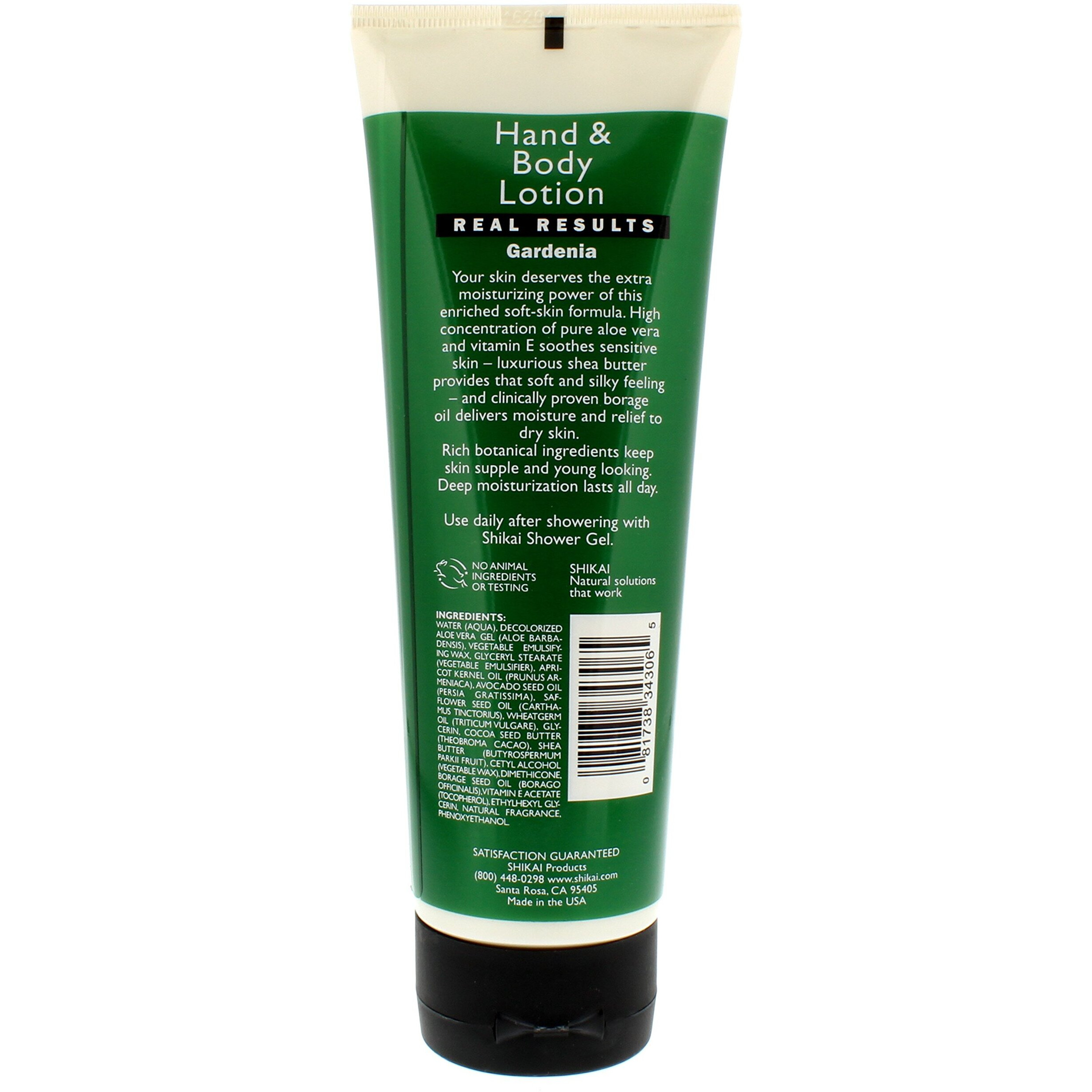Shikai Gardenia Hand & Body Lotion (8Oz  Pack Of 3) | Daily Moisturizing Skincare For Dry And Cracked Hands | With Aloe Vera & Vitamin E