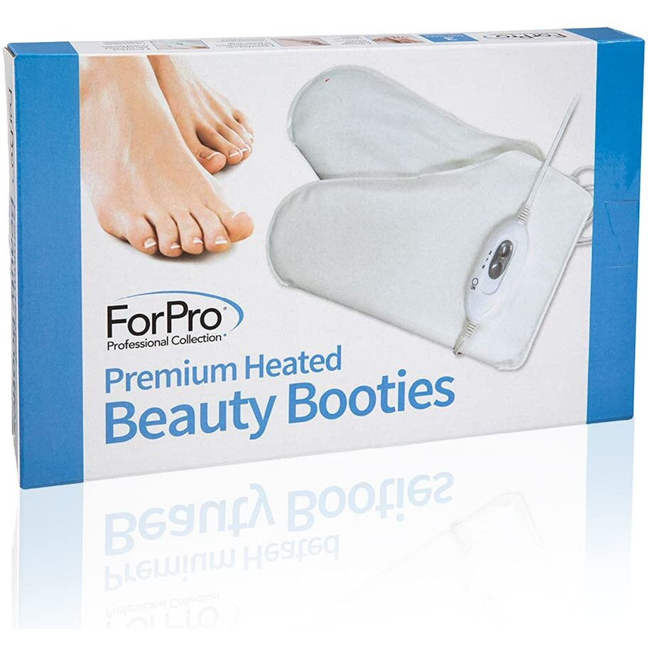 Forpro Professional Collection Premium Heated Booties  Electric Thermal Moisturizing Foot Warmers For Spa Treatments  Dual Temperature Settings  1-Pair