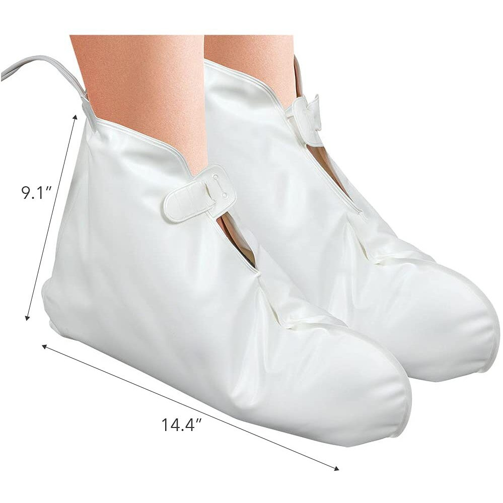 Forpro Professional Collection Premium Heated Booties  Electric Thermal Moisturizing Foot Warmers For Spa Treatments  Dual Temperature Settings  1-Pair