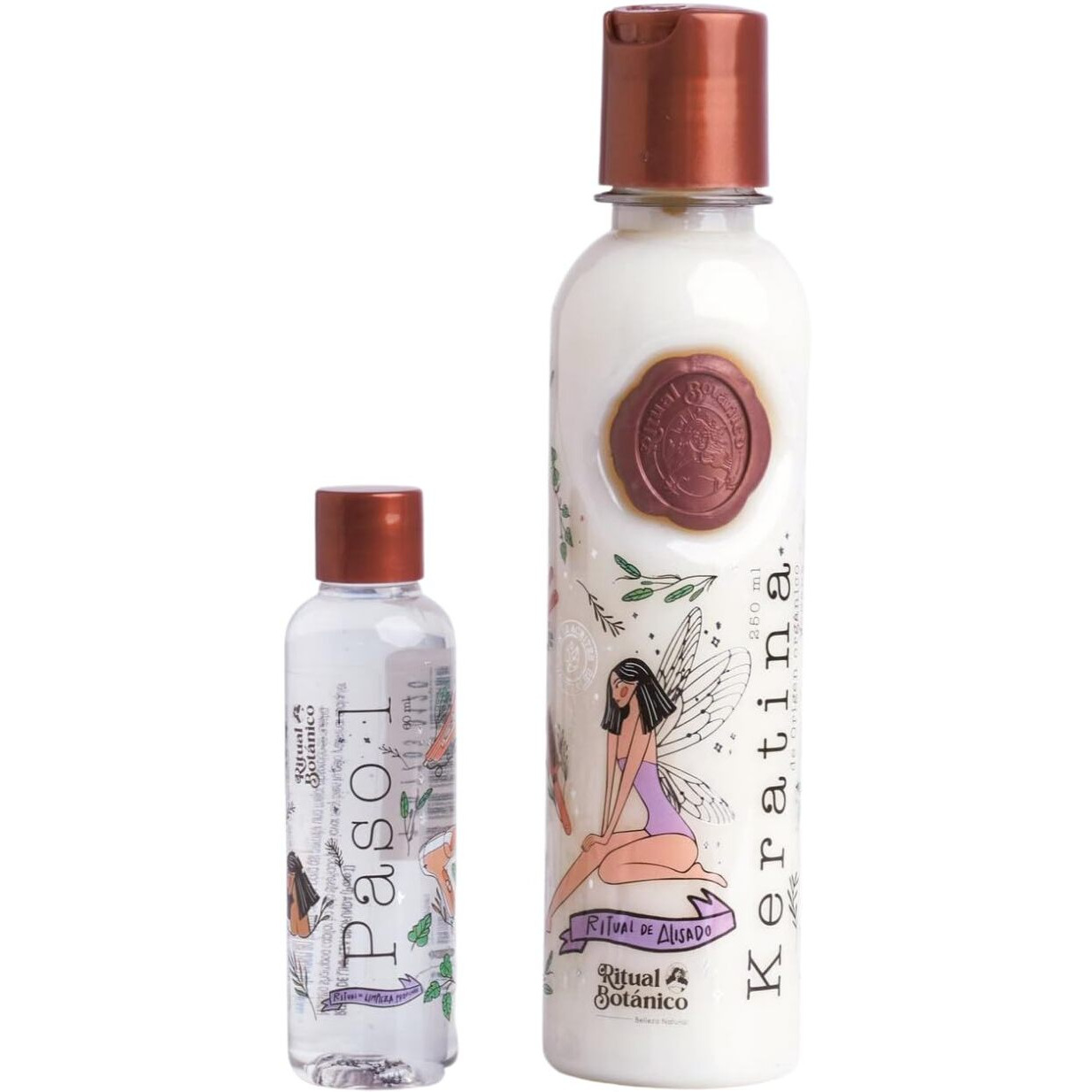 Ritual Botanico Keratina Organica 250 Ml - 12 Aceites Naturales Y AminoCidos Que Aportan Brillo  Sedosidad Y NutriciN. Keratina Para Alisar El Pelo Entre 4-6 Meses. Con ArgN  T Verde  Karit