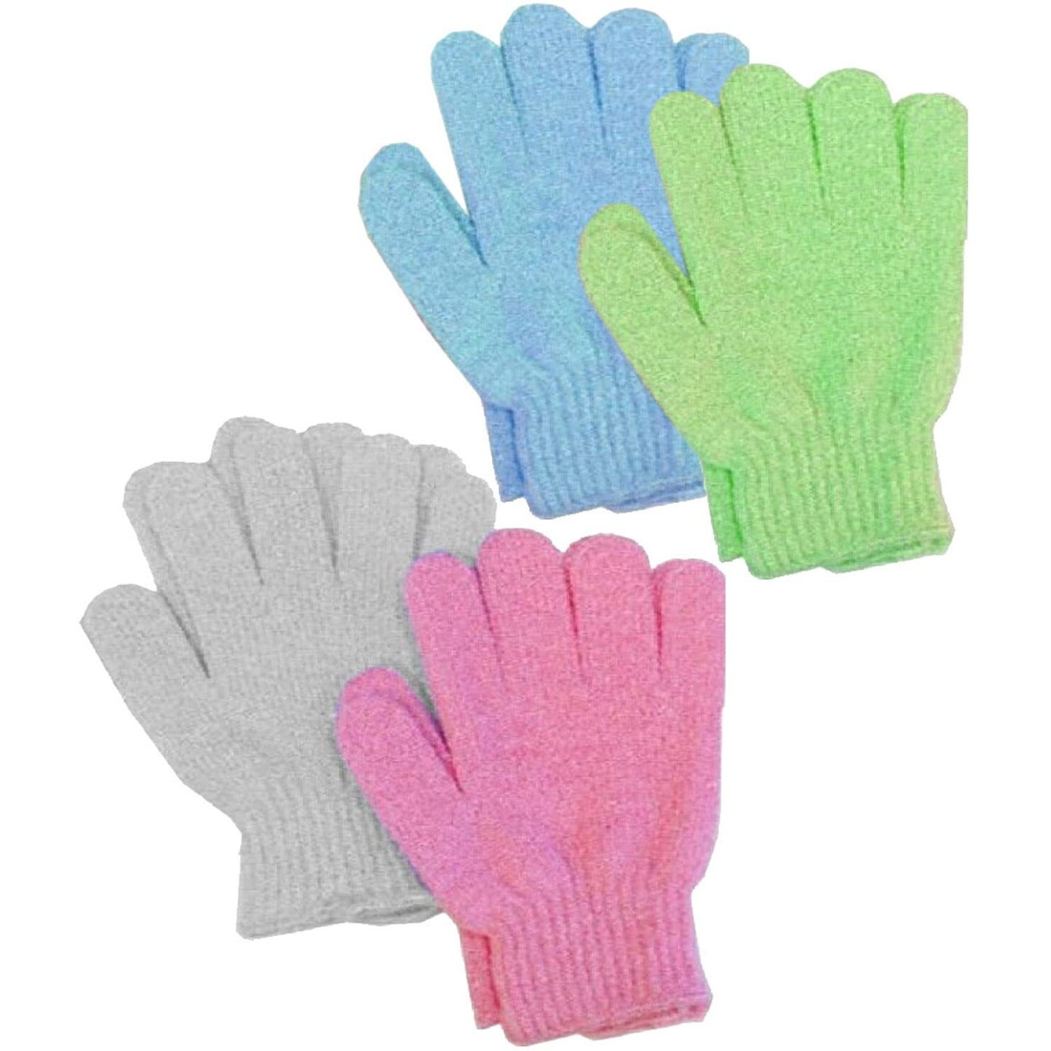 Aquasentials Exfoliating Bath Gloves (4 Pairs)