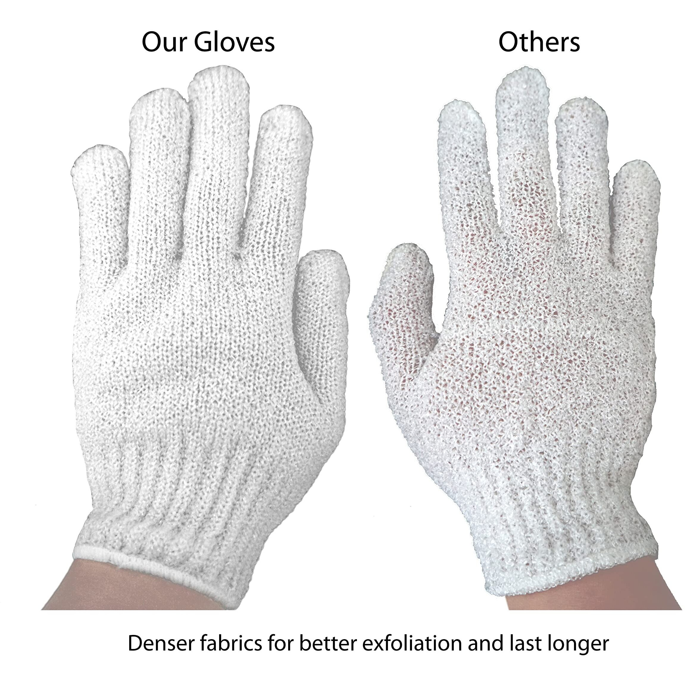 Aquasentials Exfoliating Bath Gloves (4 Pairs)