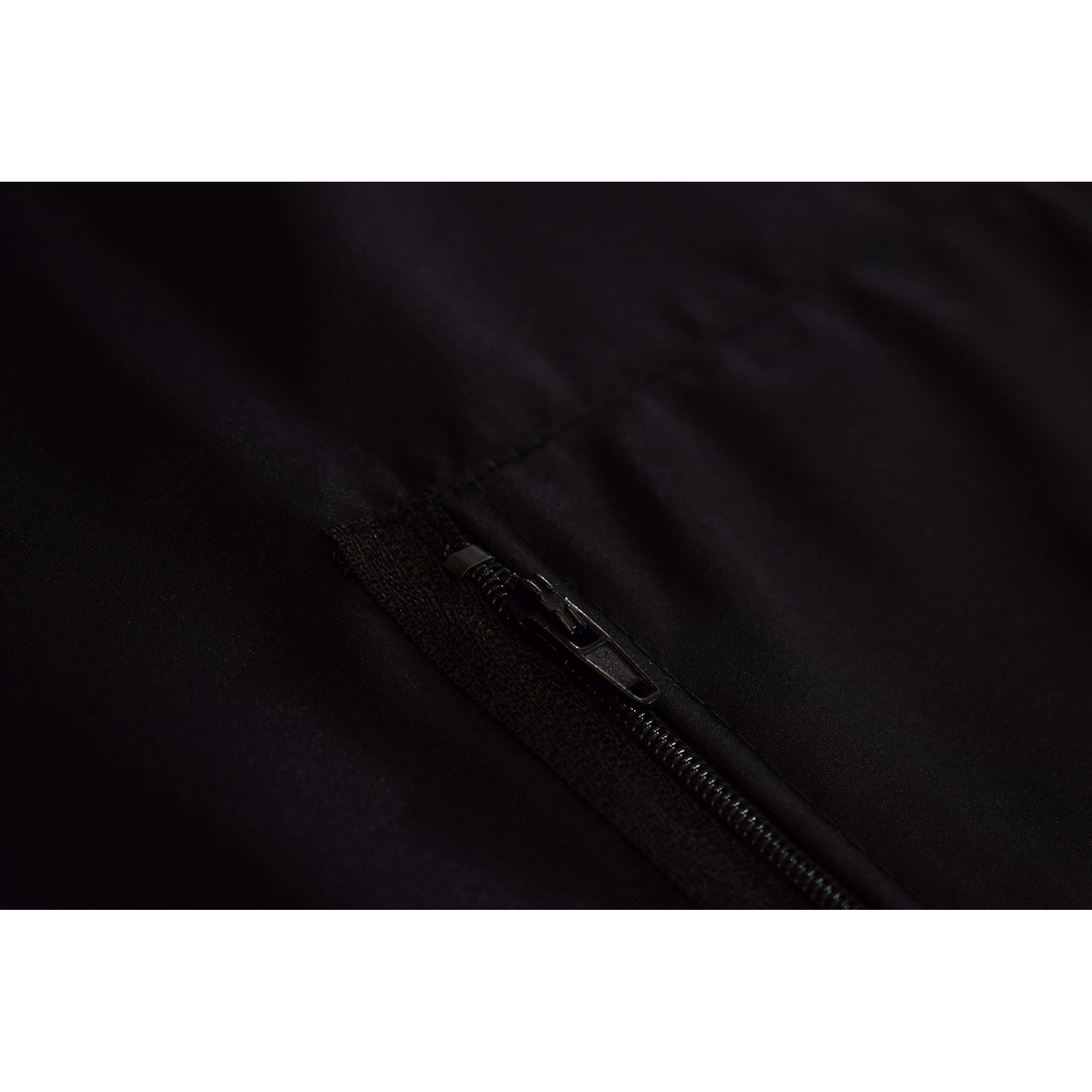 Betty Dain Luminous Salon Stylist Apron  Classic Design  Bottom Zipper Pockets  Adjustable Neck Strap  Lightweight  Water-Resistant Poly Nylon Blend Repels Hair  Easy Care  Black