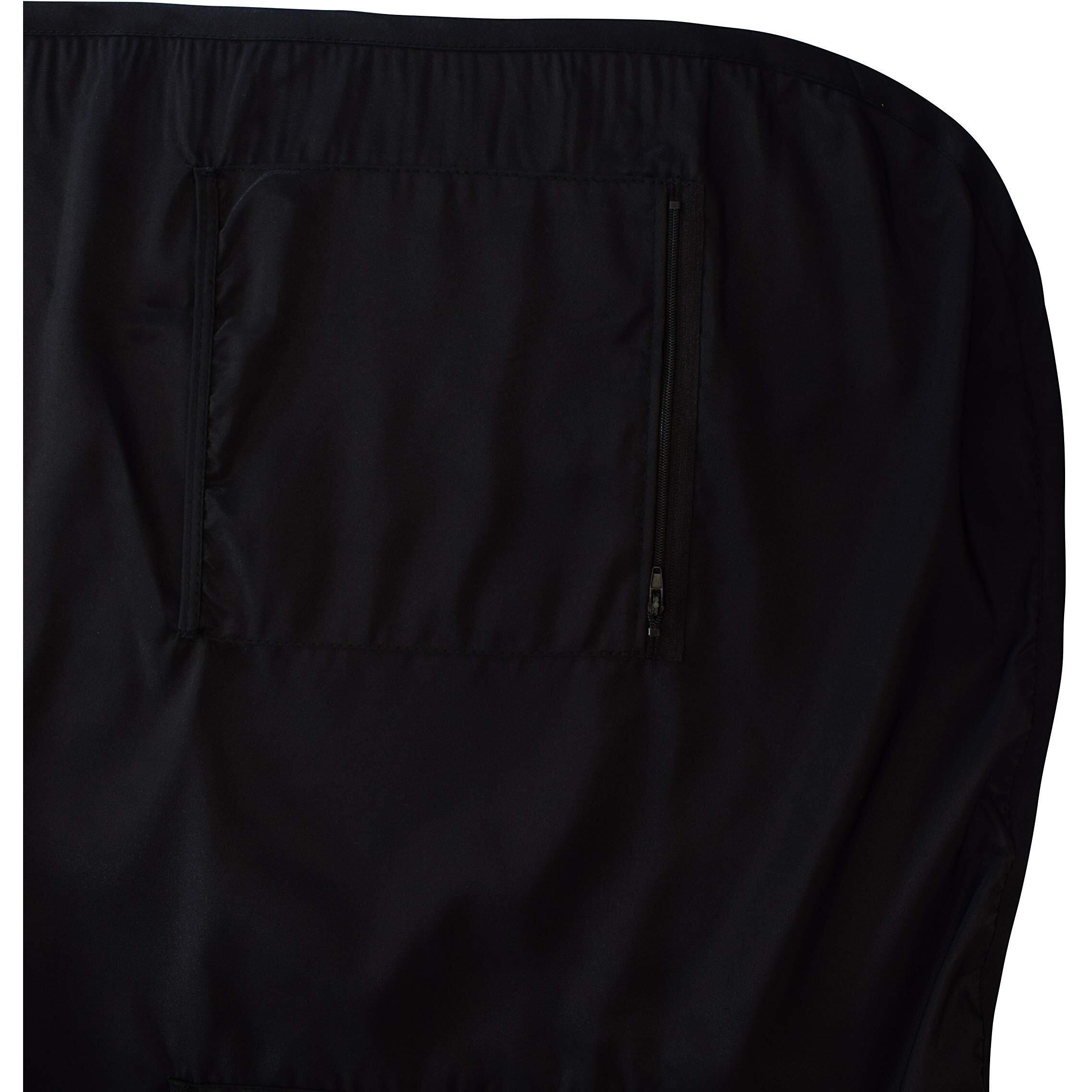 Betty Dain Luminous Salon Stylist Apron  Classic Design  Bottom Zipper Pockets  Adjustable Neck Strap  Lightweight  Water-Resistant Poly Nylon Blend Repels Hair  Easy Care  Black